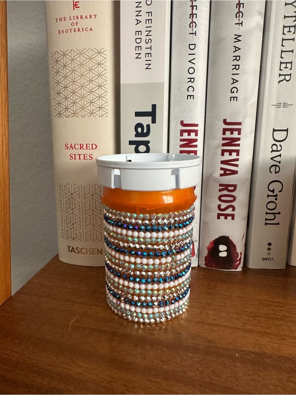 Ombré Bedazzled Pill Bottle